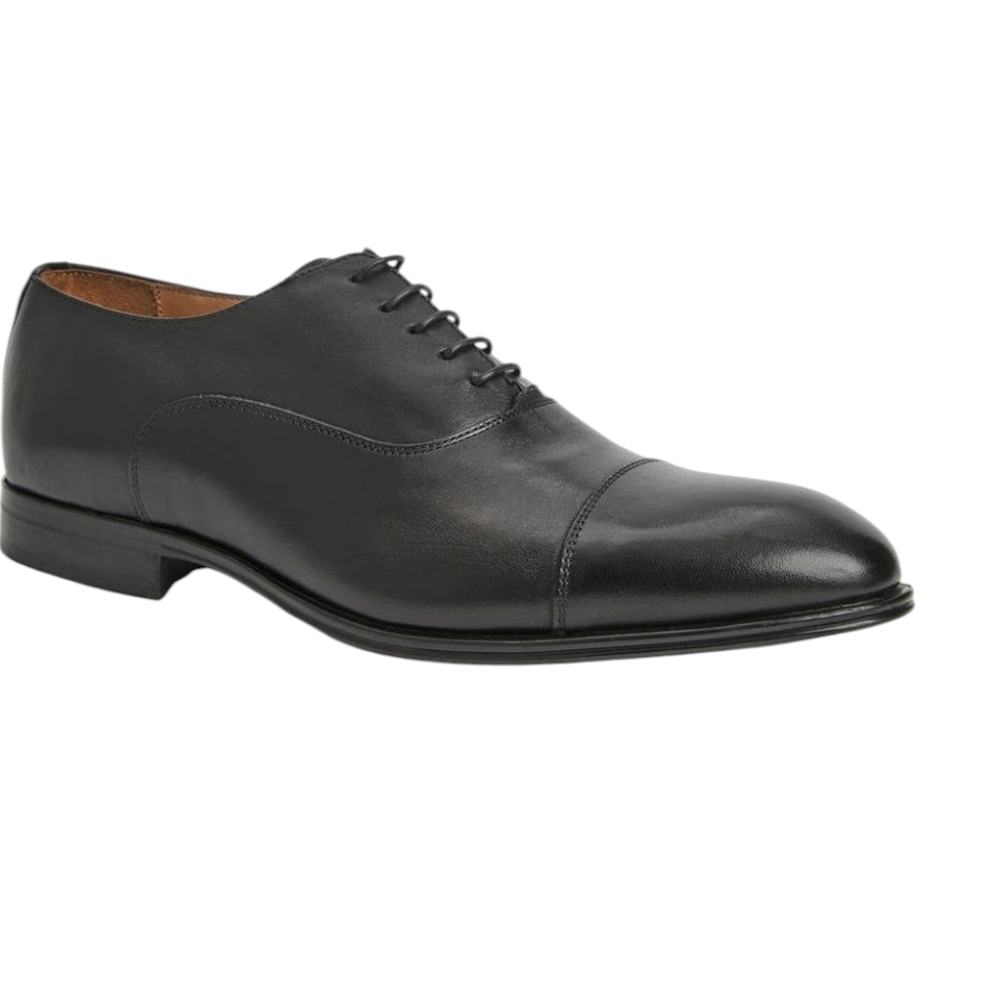 NEW ..Bruno Magli Adriano Cap Toe Black Dress Shoes..Size 10.5